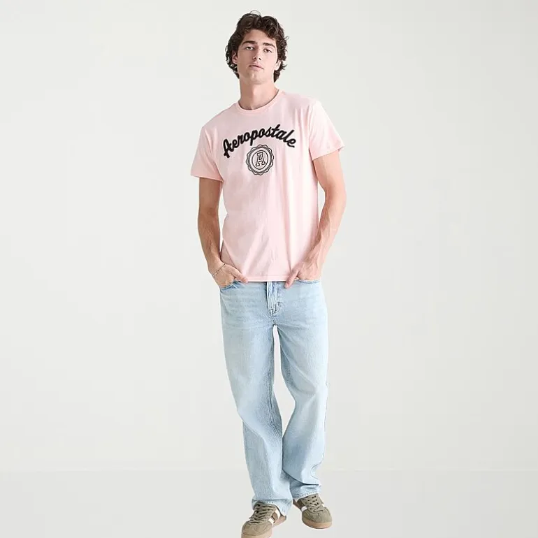 AEROPOSTALE Mens Crew Neck Short Sleeve Classic Fit Graphic T-Shirt