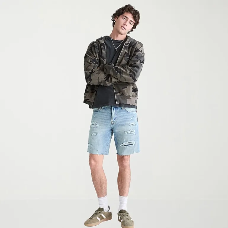 AEROPOSTALE Slim Fit Mens 9" Denim Short