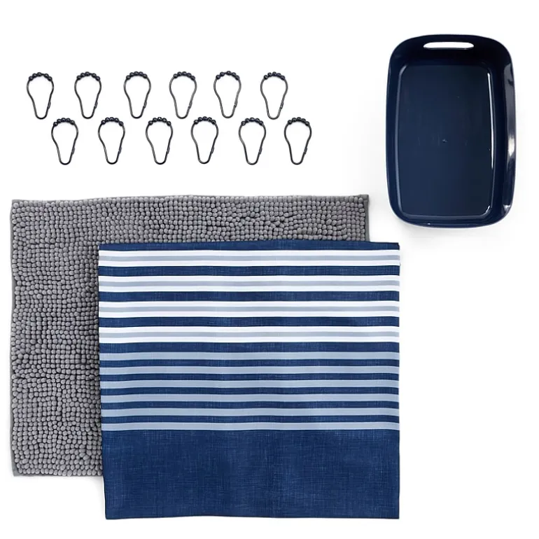 AEROPOSTALE Stripes 15-pc. BTC Shower Curtain Set