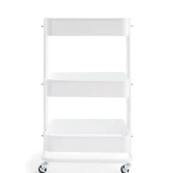 AEROPOSTALE 3 Tier Rolling White Utility Cart