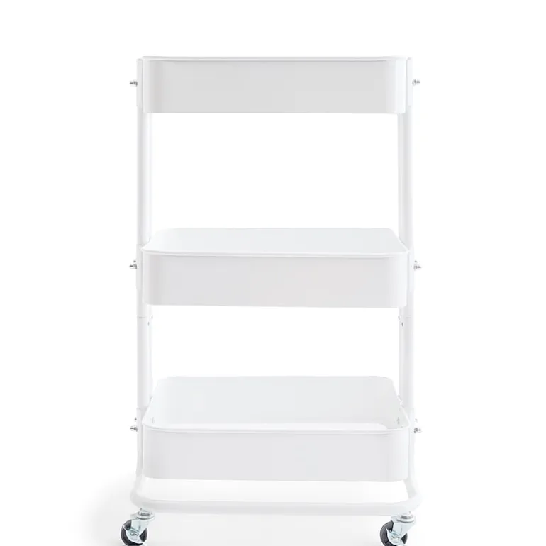 AEROPOSTALE 3 Tier Rolling White Utility Cart