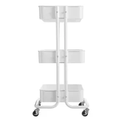AEROPOSTALE 3 Tier Rolling White Utility Cart