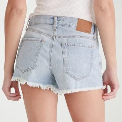 AEROPOSTALE Womens 2 1/4" High Rise Juniors Denim Short