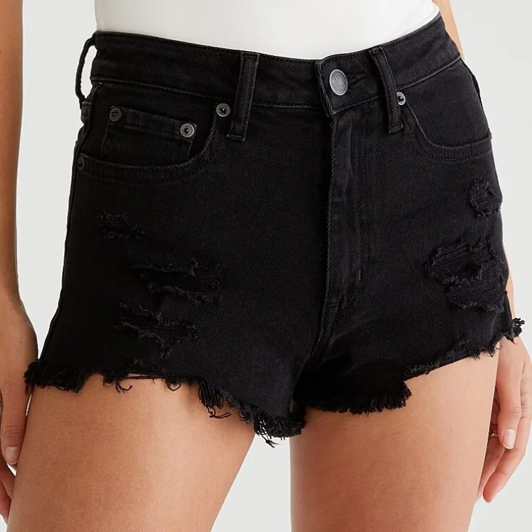 AEROPOSTALE Womens 2 1/4" High Rise Juniors Denim Short