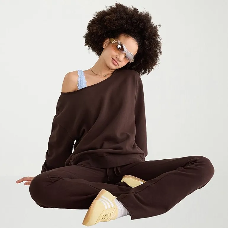 AEROPOSTALE Womens Juniors Crew Neck Long Sleeve Sweatshirt