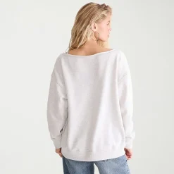 AEROPOSTALE Womens Juniors Crew Neck Long Sleeve Sweatshirt
