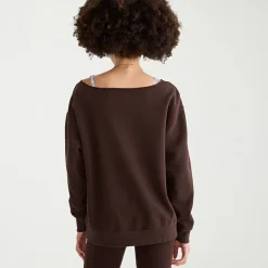 AEROPOSTALE Womens Juniors Crew Neck Long Sleeve Sweatshirt