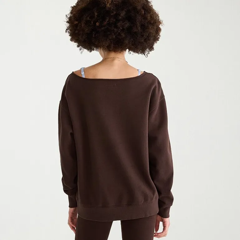 AEROPOSTALE Womens Juniors Crew Neck Long Sleeve Sweatshirt