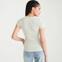 AEROPOSTALE Womens Juniors Crew Neck Short Sleeve Regular Fit Graphic T-Shirt