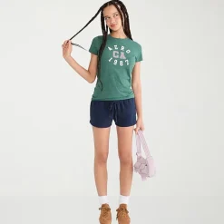 AEROPOSTALE Womens Juniors Crew Neck Short Sleeve Regular Fit Graphic T-Shirt