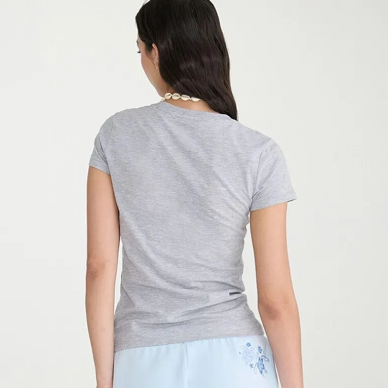 AEROPOSTALE Womens Juniors Crew Neck Short Sleeve Regular Fit Graphic T-Shirt