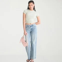 AEROPOSTALE Womens Juniors Crew Neck Short Sleeve Regular Fit Graphic T-Shirt