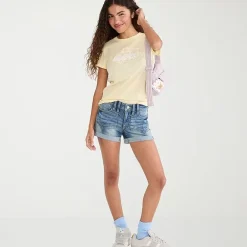 AEROPOSTALE Womens Juniors Crew Neck Short Sleeve Regular Fit Graphic T-Shirt