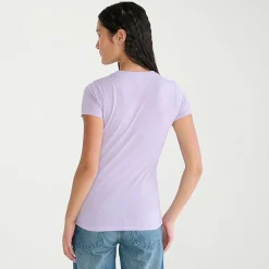 AEROPOSTALE Womens Juniors Crew Neck Short Sleeve Regular Fit Graphic T-Shirt
