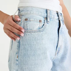 AEROPOSTALE Womens Juniors Highest Rise Relaxed Fit Jean