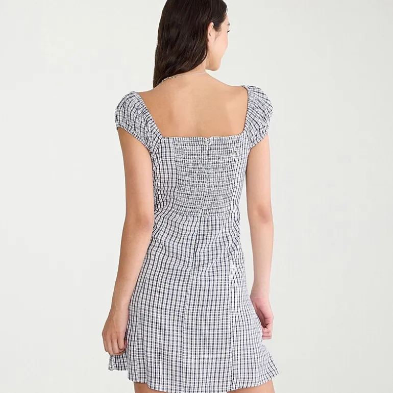 AEROPOSTALE Womens Juniors Keyhole Neck Short Sleeve Sundress