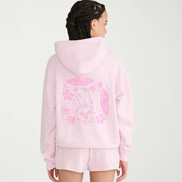 AEROPOSTALE Womens Juniors Long Sleeve Fleece Hoodie