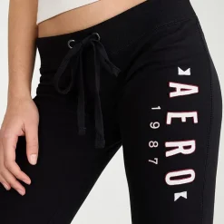AEROPOSTALE Womens Juniors Low Rise Fleece Sweatpant