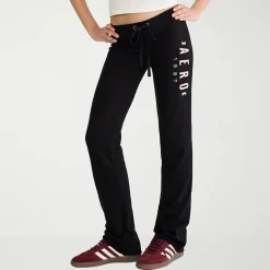 AEROPOSTALE Womens Juniors Low Rise Fleece Sweatpant