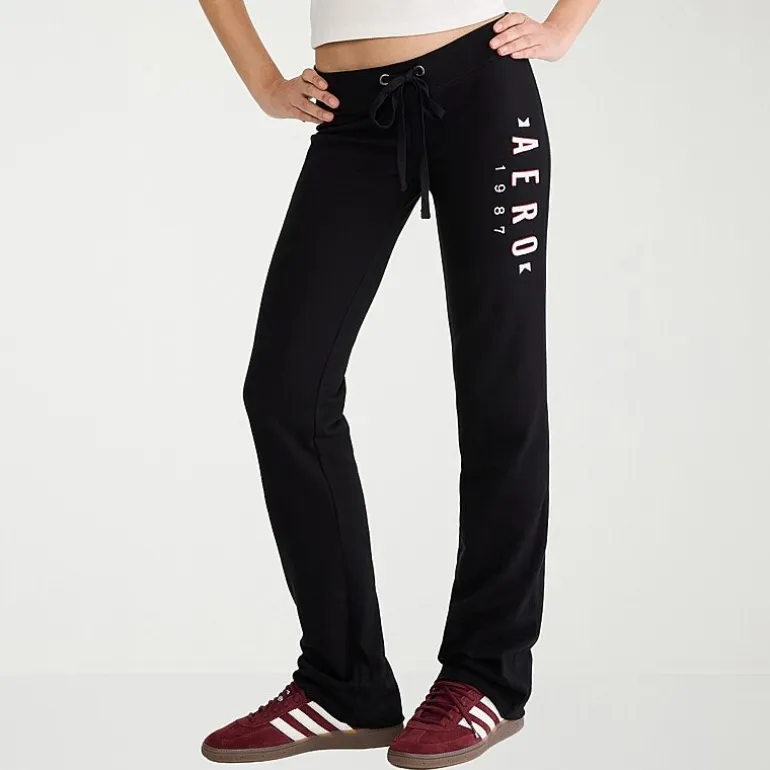 AEROPOSTALE Womens Juniors Low Rise Fleece Sweatpant