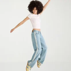 AEROPOSTALE Womens Juniors Low Rise Baggy Fit Jean
