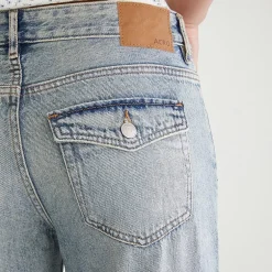 AEROPOSTALE Womens Juniors Low Rise Baggy Fit Wide Leg Jean