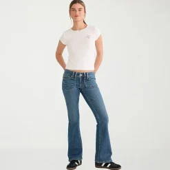 AEROPOSTALE Womens Juniors Low Rise Flare Leg Jean