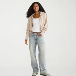 AEROPOSTALE Womens Juniors Low Rise Baggy Fit Jean