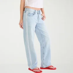 AEROPOSTALE Womens Juniors Low Rise Baggy Fit Jean