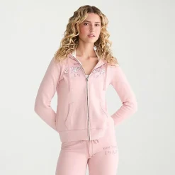 AEROPOSTALE Womens Juniors Long Sleeve Fleece Zipper Hoodie