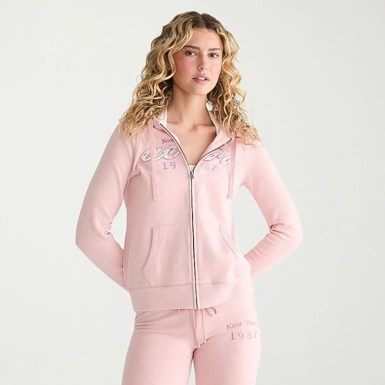 AEROPOSTALE Womens Juniors Long Sleeve Fleece Zipper Hoodie