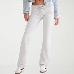 AEROPOSTALE Womens Juniors Straight Mid Rise Sweatpant