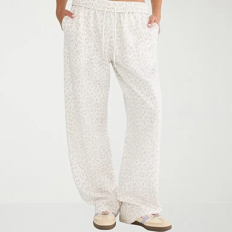 AEROPOSTALE Womens Juniors Straight Mid Rise Fleece Sweatpant