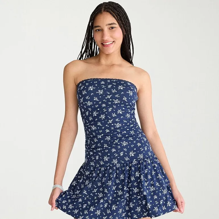 AEROPOSTALE Womens Juniors Straight Neck Sleeveless Casual Bodycon Dress