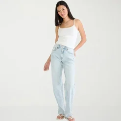 AEROPOSTALE Womens Juniors Short High Rise Baggy Fit Jean