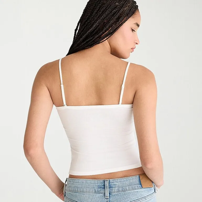 AEROPOSTALE Womens Juniors Straight Neck Sleeveless Tank Top
