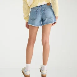 AEROPOSTALE Womens Mid Rise Juniors Denim Short