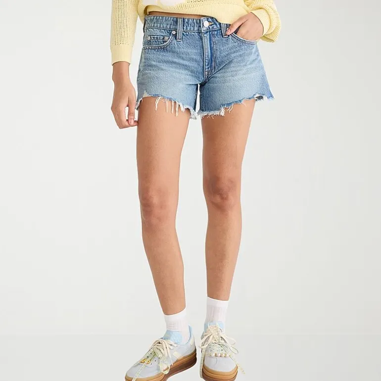 AEROPOSTALE Womens Mid Rise Juniors Denim Short