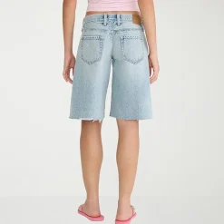 AEROPOSTALE Womens Mid Rise Juniors Denim Short