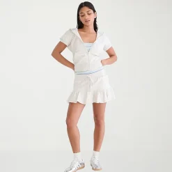 AEROPOSTALE Womens Mid Rise Juniors Fleece Skort