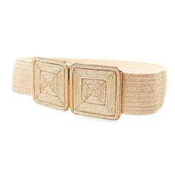 AGP PARIS Beige Hook Buckle Women's Belt