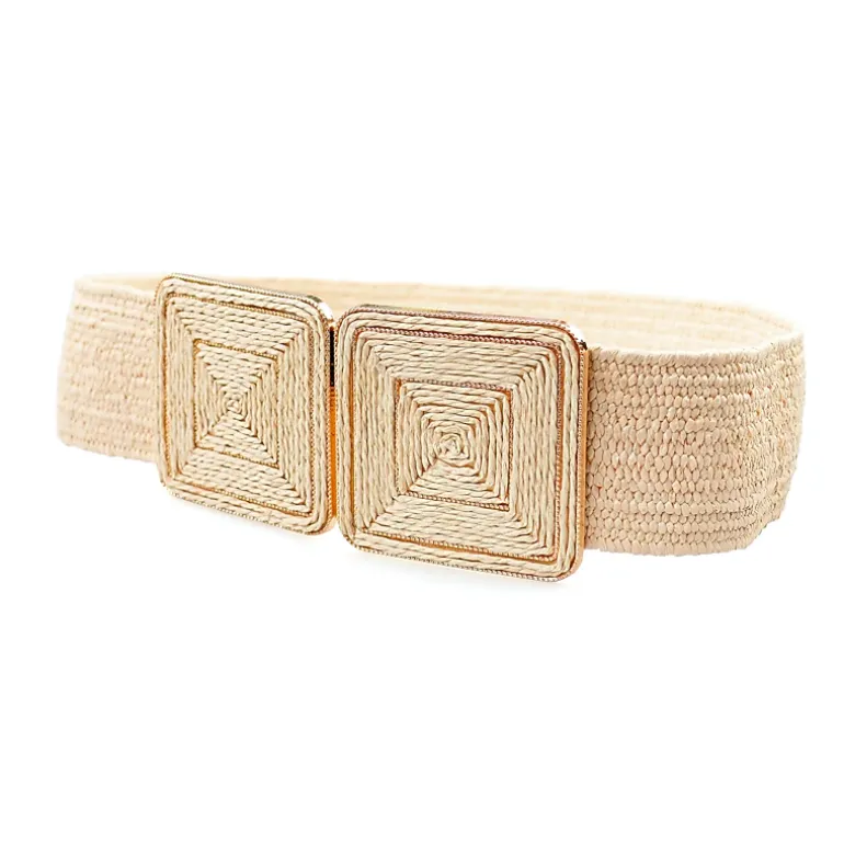 AGP PARIS Beige Hook Buckle Women's Belt
