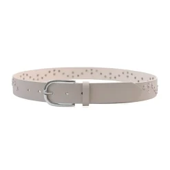 AGP PARIS Beige Star Motif Women's Belt