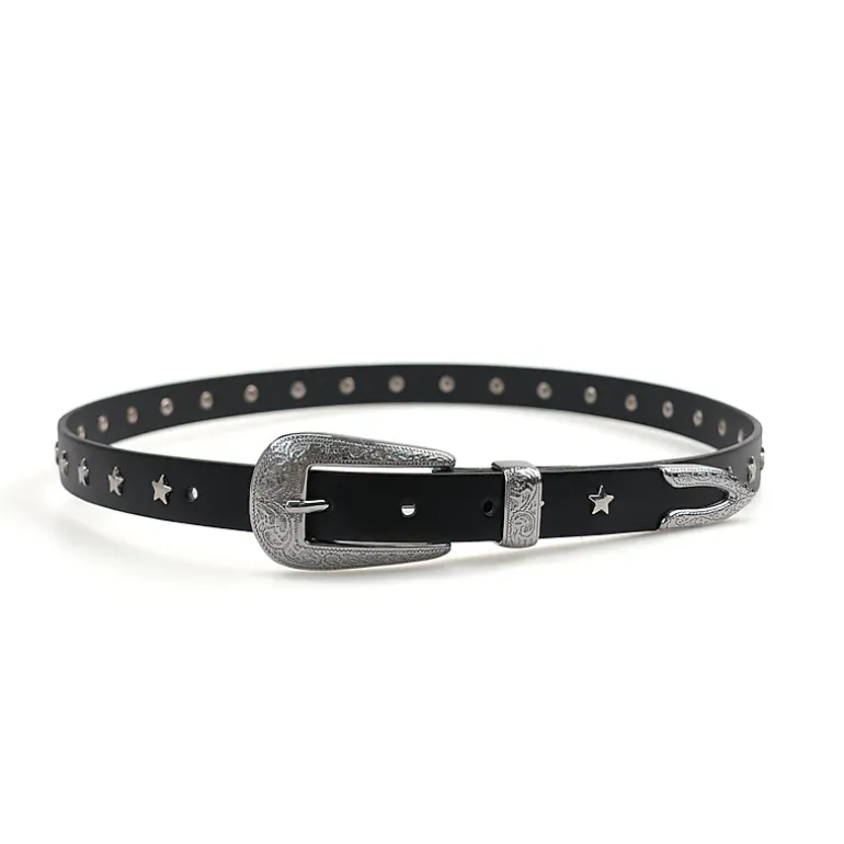 AGP PARIS Black Slim Women's Belt