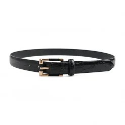 AGP PARIS Black Snake Print Women's Belt