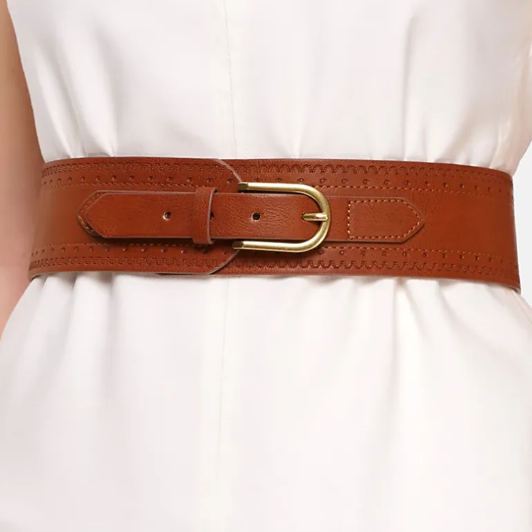 AGP PARIS Dark Brown Women's Belt
