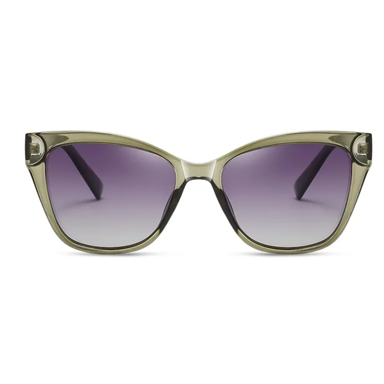 AGP PARIS Women's Cat Eye Acetate Polarized Lens UV400 Sunglasses
