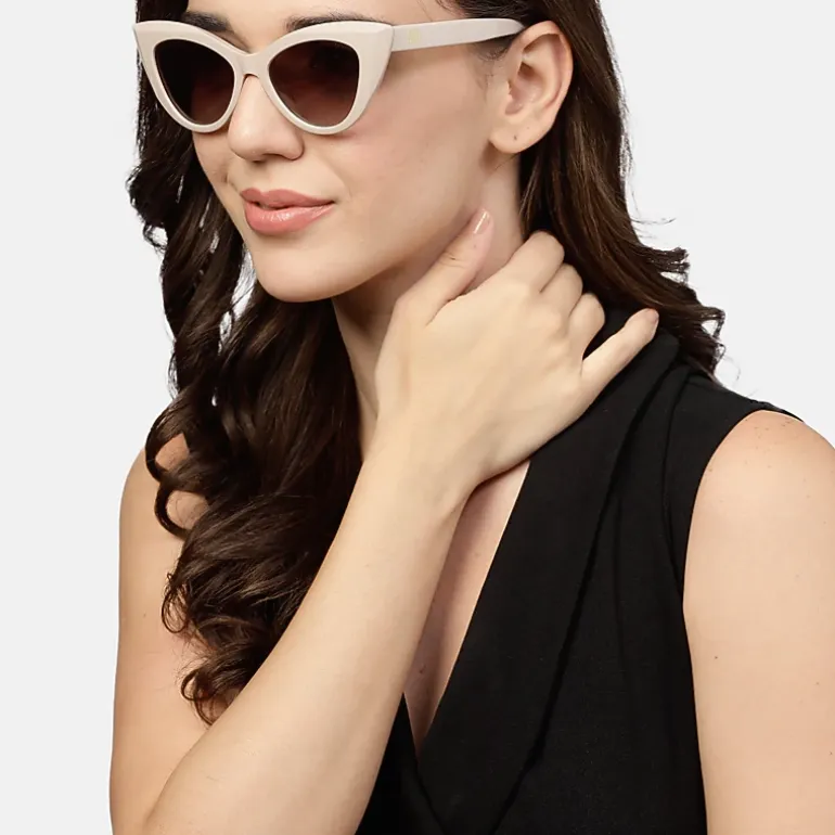 AGP PARIS Women's Cat Eye Acetate Polarized Lens UV400 Sunglasses