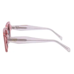 AGP PARIS Women's Chunky Transparent Square Acetate Polarized Lens UV400 Sunglasses