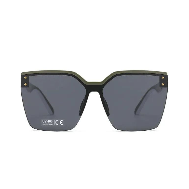 AGP PARIS Women's Classic Square Acetate Gradient Lens UV400 Sunglasses